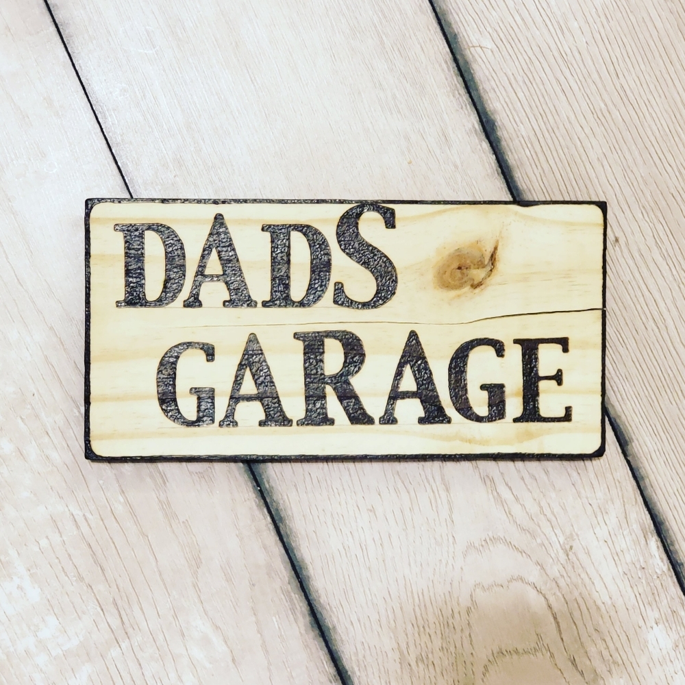 Wood Burned Sign